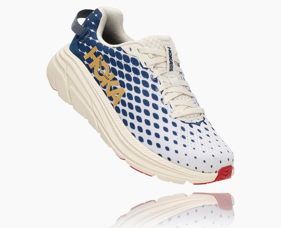 Hoka One One Rincon 2 Löparskor Dam - Vita/Blå - ODWBM-0351